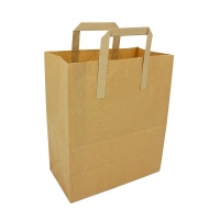 Brown Kraft Paper Carrier Bags