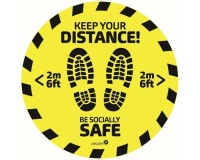 Floor Sticker Safe Distance 2m