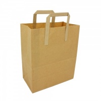 Brown Kraft Paper Carrier Bags (Medium)